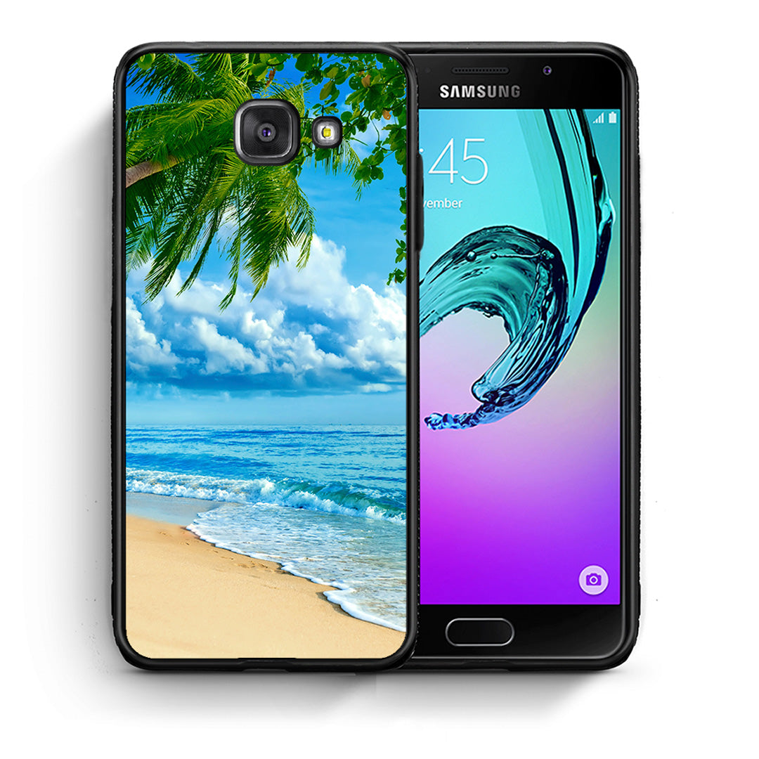 Θήκη Samsung A5 2017 Beautiful Beach από τη Smartfits με σχέδιο στο πίσω μέρος και μαύρο περίβλημα | Samsung A5 2017 Beautiful Beach case with colorful back and black bezels