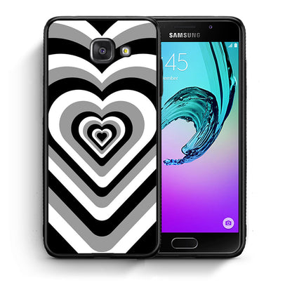 Θήκη Samsung A5 2017 Black Hearts από τη Smartfits με σχέδιο στο πίσω μέρος και μαύρο περίβλημα | Samsung A5 2017 Black Hearts case with colorful back and black bezels