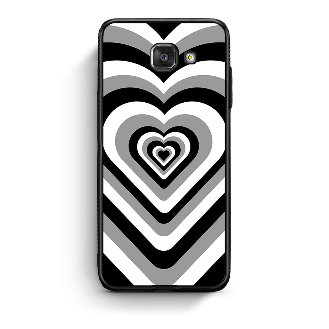 Samsung A5 2017 Black Hearts θήκη από τη Smartfits με σχέδιο στο πίσω μέρος και μαύρο περίβλημα | Smartphone case with colorful back and black bezels by Smartfits
