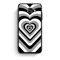 Thumbnail for Samsung A5 2017 Black Hearts θήκη από τη Smartfits με σχέδιο στο πίσω μέρος και μαύρο περίβλημα | Smartphone case with colorful back and black bezels by Smartfits