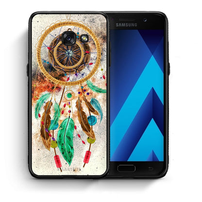 Θήκη Samsung A5 2017 DreamCatcher Boho από τη Smartfits με σχέδιο στο πίσω μέρος και μαύρο περίβλημα | Samsung A5 2017 DreamCatcher Boho case with colorful back and black bezels