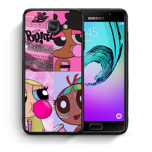 Θήκη Αγίου Βαλεντίνου Samsung A5 2017 Bubble Girls από τη Smartfits με σχέδιο στο πίσω μέρος και μαύρο περίβλημα | Samsung A5 2017 Bubble Girls case with colorful back and black bezels
