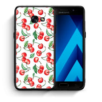 Thumbnail for Θήκη Samsung A5 2017 Cherry Summer από τη Smartfits με σχέδιο στο πίσω μέρος και μαύρο περίβλημα | Samsung A5 2017 Cherry Summer case with colorful back and black bezels