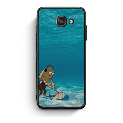 Samsung A5 2017 Clean The Ocean Θήκη από τη Smartfits με σχέδιο στο πίσω μέρος και μαύρο περίβλημα | Smartphone case with colorful back and black bezels by Smartfits