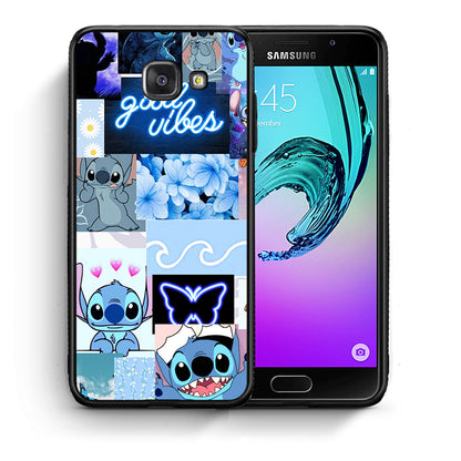 Θήκη Αγίου Βαλεντίνου Samsung A5 2017 Collage Good Vibes από τη Smartfits με σχέδιο στο πίσω μέρος και μαύρο περίβλημα | Samsung A5 2017 Collage Good Vibes case with colorful back and black bezels