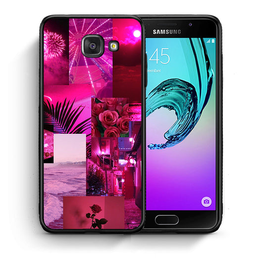 Θήκη Αγίου Βαλεντίνου Samsung A5 2017 Collage Red Roses από τη Smartfits με σχέδιο στο πίσω μέρος και μαύρο περίβλημα | Samsung A5 2017 Collage Red Roses case with colorful back and black bezels