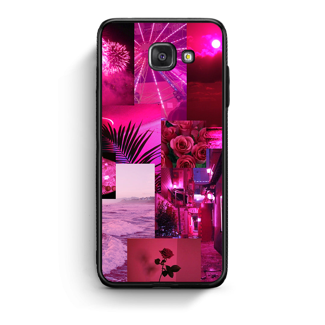 Samsung A5 2017 Collage Red Roses Θήκη Αγίου Βαλεντίνου από τη Smartfits με σχέδιο στο πίσω μέρος και μαύρο περίβλημα | Smartphone case with colorful back and black bezels by Smartfits