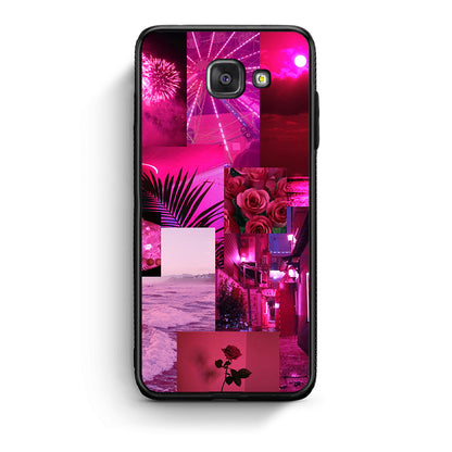 Samsung A5 2017 Collage Red Roses Θήκη Αγίου Βαλεντίνου από τη Smartfits με σχέδιο στο πίσω μέρος και μαύρο περίβλημα | Smartphone case with colorful back and black bezels by Smartfits