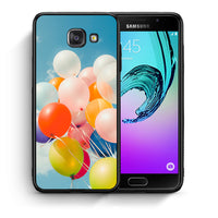 Thumbnail for Θήκη Samsung A5 2017 Colorful Balloons από τη Smartfits με σχέδιο στο πίσω μέρος και μαύρο περίβλημα | Samsung A5 2017 Colorful Balloons case with colorful back and black bezels