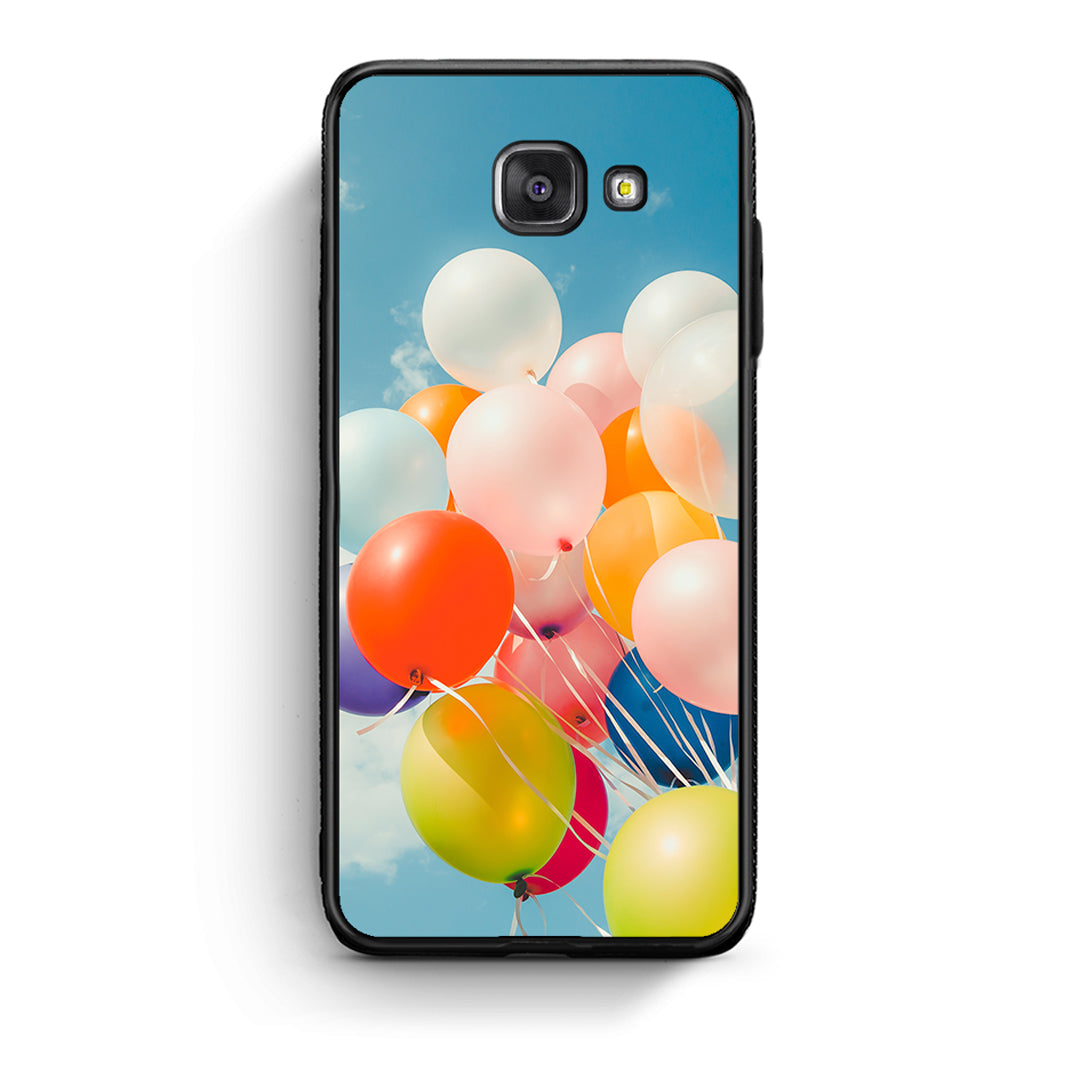 Samsung A5 2017 Colorful Balloons θήκη από τη Smartfits με σχέδιο στο πίσω μέρος και μαύρο περίβλημα | Smartphone case with colorful back and black bezels by Smartfits