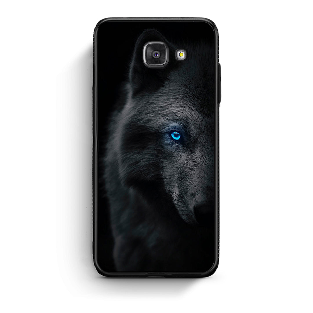 Samsung A5 2017 Dark Wolf θήκη από τη Smartfits με σχέδιο στο πίσω μέρος και μαύρο περίβλημα | Smartphone case with colorful back and black bezels by Smartfits