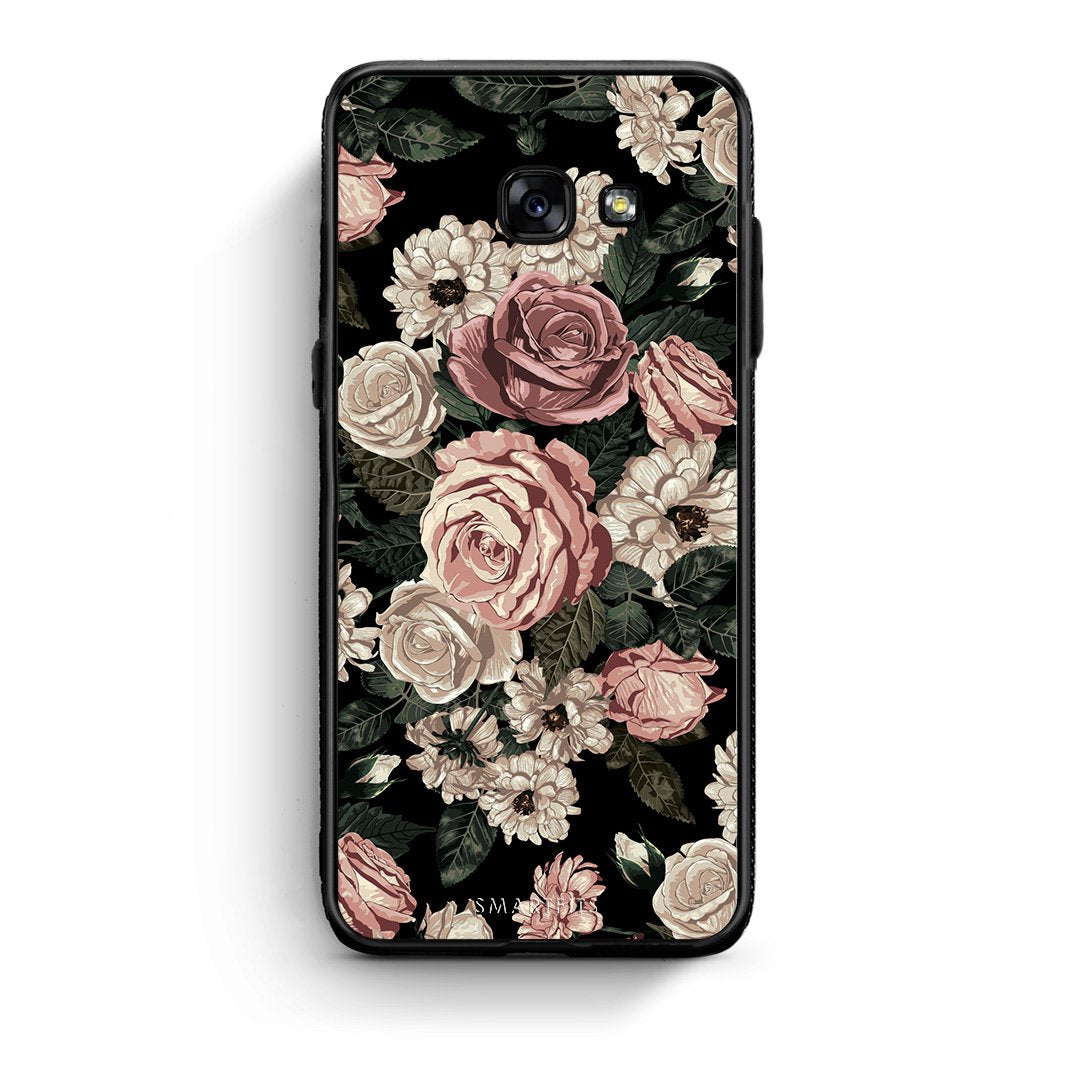 4 - Samsung A5 2017 Wild Roses Flower case, cover, bumper