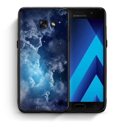 Θήκη Samsung A5 2017 Blue Sky Galaxy από τη Smartfits με σχέδιο στο πίσω μέρος και μαύρο περίβλημα | Samsung A5 2017 Blue Sky Galaxy case with colorful back and black bezels