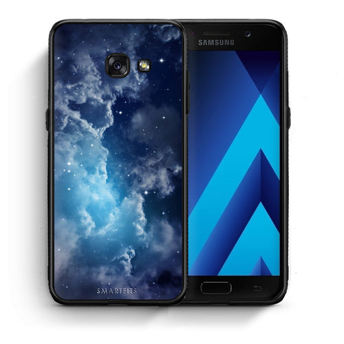 Θήκη Samsung A5 2017 Blue Sky Galaxy από τη Smartfits με σχέδιο στο πίσω μέρος και μαύρο περίβλημα | Samsung A5 2017 Blue Sky Galaxy case with colorful back and black bezels