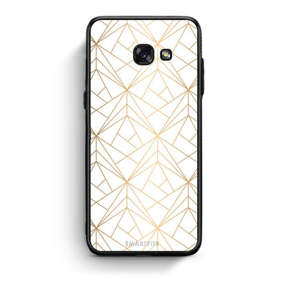 111 - Samsung A5 2017 Luxury White Geometric case, cover, bumper