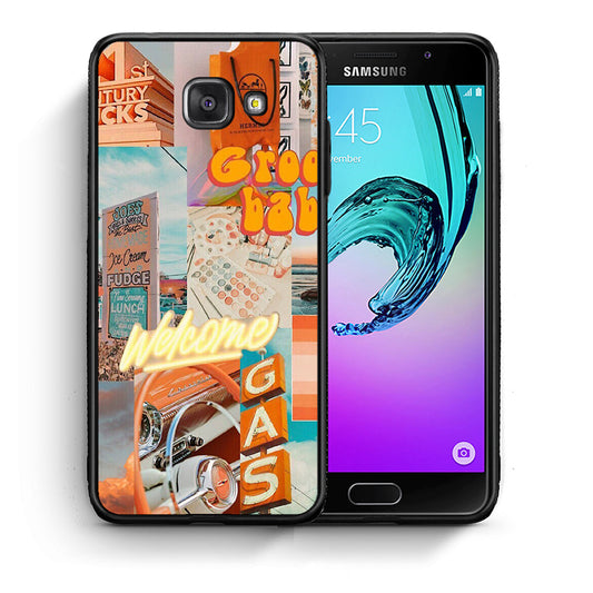 Θήκη Αγίου Βαλεντίνου Samsung A5 2017 Groovy Babe από τη Smartfits με σχέδιο στο πίσω μέρος και μαύρο περίβλημα | Samsung A5 2017 Groovy Babe case with colorful back and black bezels