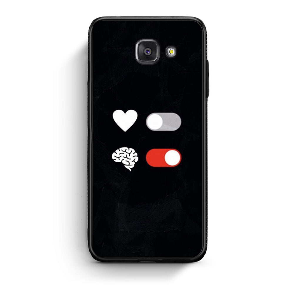 Samsung A5 2017 Heart Vs Brain Θήκη Αγίου Βαλεντίνου από τη Smartfits με σχέδιο στο πίσω μέρος και μαύρο περίβλημα | Smartphone case with colorful back and black bezels by Smartfits