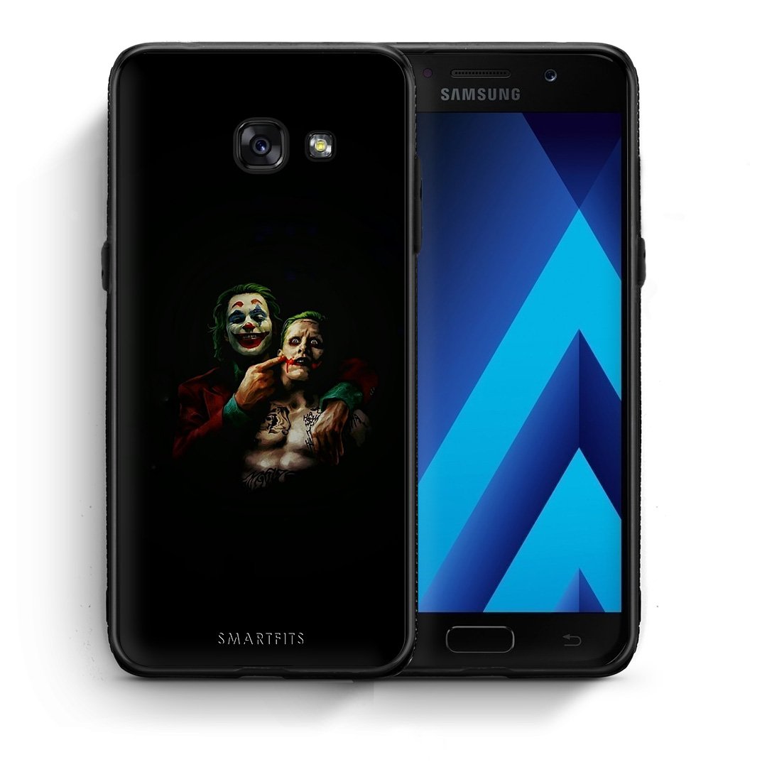 Θήκη Samsung A5 2017 Clown Hero από τη Smartfits με σχέδιο στο πίσω μέρος και μαύρο περίβλημα | Samsung A5 2017 Clown Hero case with colorful back and black bezels