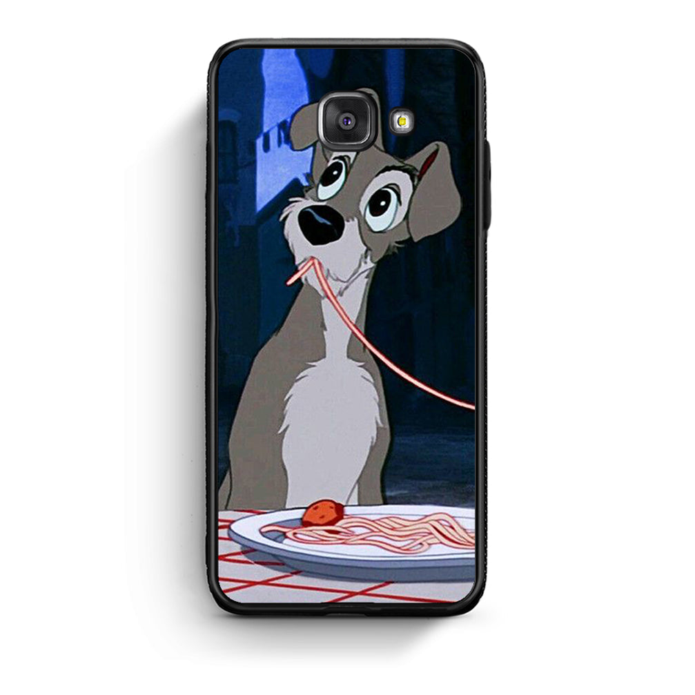 Samsung A5 2017 Lady And Tramp 1 Θήκη Αγίου Βαλεντίνου από τη Smartfits με σχέδιο στο πίσω μέρος και μαύρο περίβλημα | Smartphone case with colorful back and black bezels by Smartfits