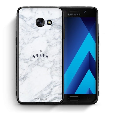 Θήκη Samsung A5 2017 Queen Marble από τη Smartfits με σχέδιο στο πίσω μέρος και μαύρο περίβλημα | Samsung A5 2017 Queen Marble case with colorful back and black bezels