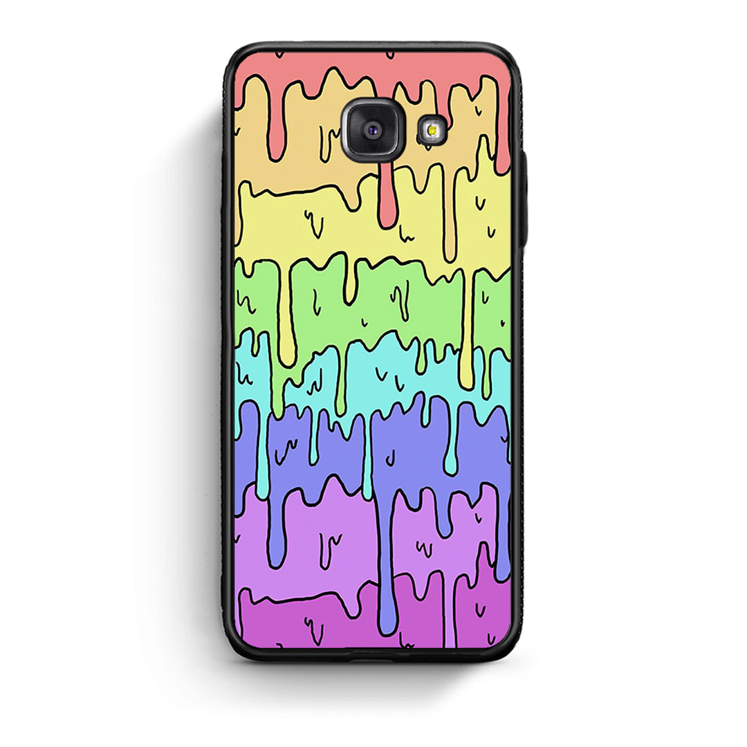 Samsung A5 2017 Melting Rainbow θήκη από τη Smartfits με σχέδιο στο πίσω μέρος και μαύρο περίβλημα | Smartphone case with colorful back and black bezels by Smartfits