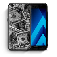 Thumbnail for Θήκη Samsung A5 2017 Money Dollars από τη Smartfits με σχέδιο στο πίσω μέρος και μαύρο περίβλημα | Samsung A5 2017 Money Dollars case with colorful back and black bezels
