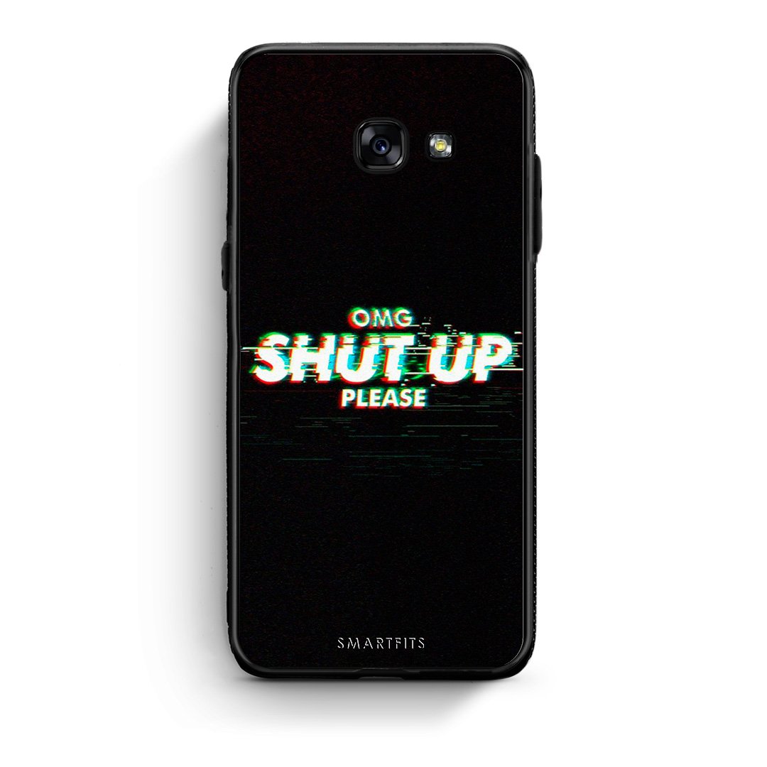 Samsung A5 2017 OMG ShutUp θήκη από τη Smartfits με σχέδιο στο πίσω μέρος και μαύρο περίβλημα | Smartphone case with colorful back and black bezels by Smartfits