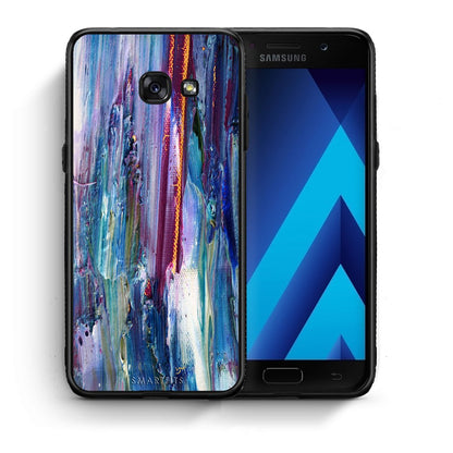 Θήκη Samsung A5 2017 Winter Paint από τη Smartfits με σχέδιο στο πίσω μέρος και μαύρο περίβλημα | Samsung A5 2017 Winter Paint case with colorful back and black bezels
