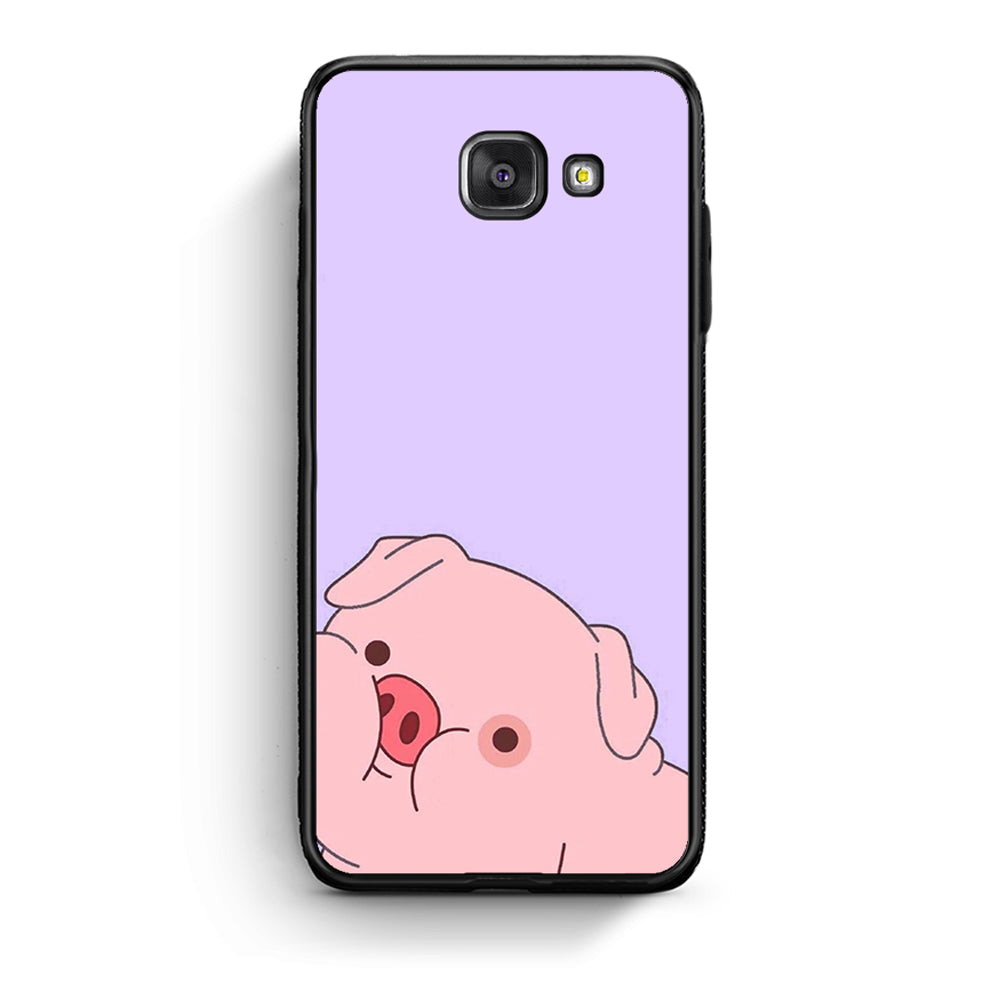 Samsung A5 2017 Pig Love 2 Θήκη Αγίου Βαλεντίνου από τη Smartfits με σχέδιο στο πίσω μέρος και μαύρο περίβλημα | Smartphone case with colorful back and black bezels by Smartfits