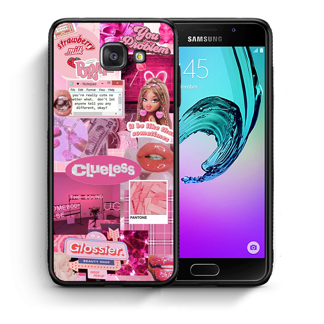 Θήκη Αγίου Βαλεντίνου Samsung A5 2017 Pink Love από τη Smartfits με σχέδιο στο πίσω μέρος και μαύρο περίβλημα | Samsung A5 2017 Pink Love case with colorful back and black bezels