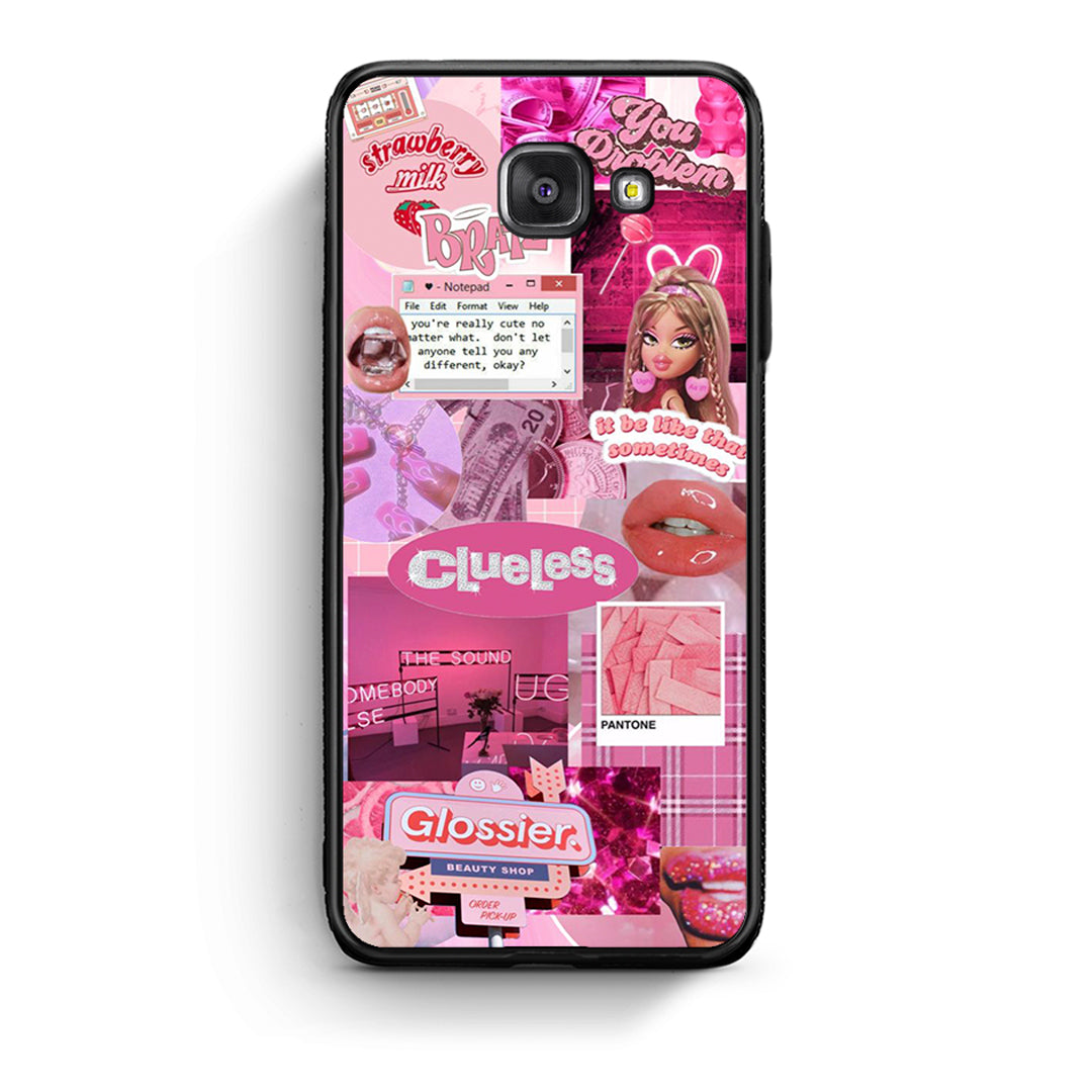 Samsung A5 2017 Pink Love Θήκη Αγίου Βαλεντίνου από τη Smartfits με σχέδιο στο πίσω μέρος και μαύρο περίβλημα | Smartphone case with colorful back and black bezels by Smartfits