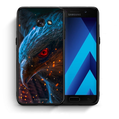 Θήκη Samsung A5 2017 Eagle PopArt από τη Smartfits με σχέδιο στο πίσω μέρος και μαύρο περίβλημα | Samsung A5 2017 Eagle PopArt case with colorful back and black bezels