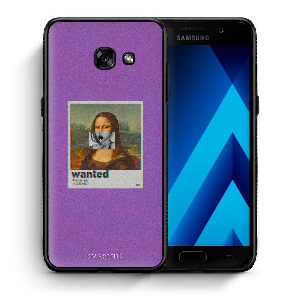 Θήκη Samsung A5 2017 Monalisa Popart από τη Smartfits με σχέδιο στο πίσω μέρος και μαύρο περίβλημα | Samsung A5 2017 Monalisa Popart case with colorful back and black bezels