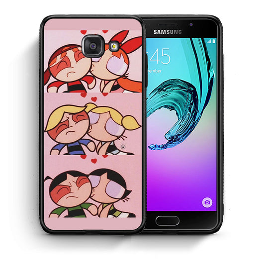 Θήκη Αγίου Βαλεντίνου Samsung A5 2017 Puff Love από τη Smartfits με σχέδιο στο πίσω μέρος και μαύρο περίβλημα | Samsung A5 2017 Puff Love case with colorful back and black bezels