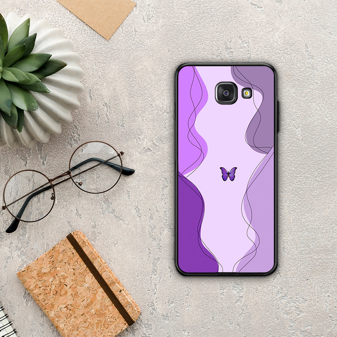 Purple Mariposa - Samsung Galaxy A5 2017 θήκη
