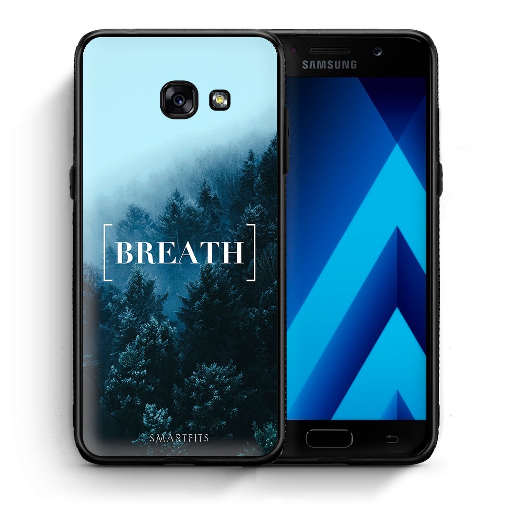 Θήκη Samsung A5 2017 Breath Quote από τη Smartfits με σχέδιο στο πίσω μέρος και μαύρο περίβλημα | Samsung A5 2017 Breath Quote case with colorful back and black bezels
