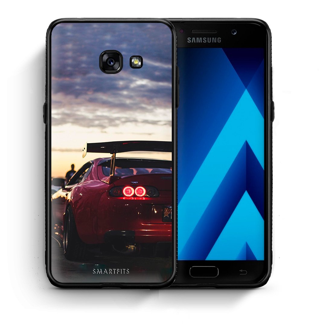 Θήκη Samsung A5 2017 Racing Supra από τη Smartfits με σχέδιο στο πίσω μέρος και μαύρο περίβλημα | Samsung A5 2017 Racing Supra case with colorful back and black bezels
