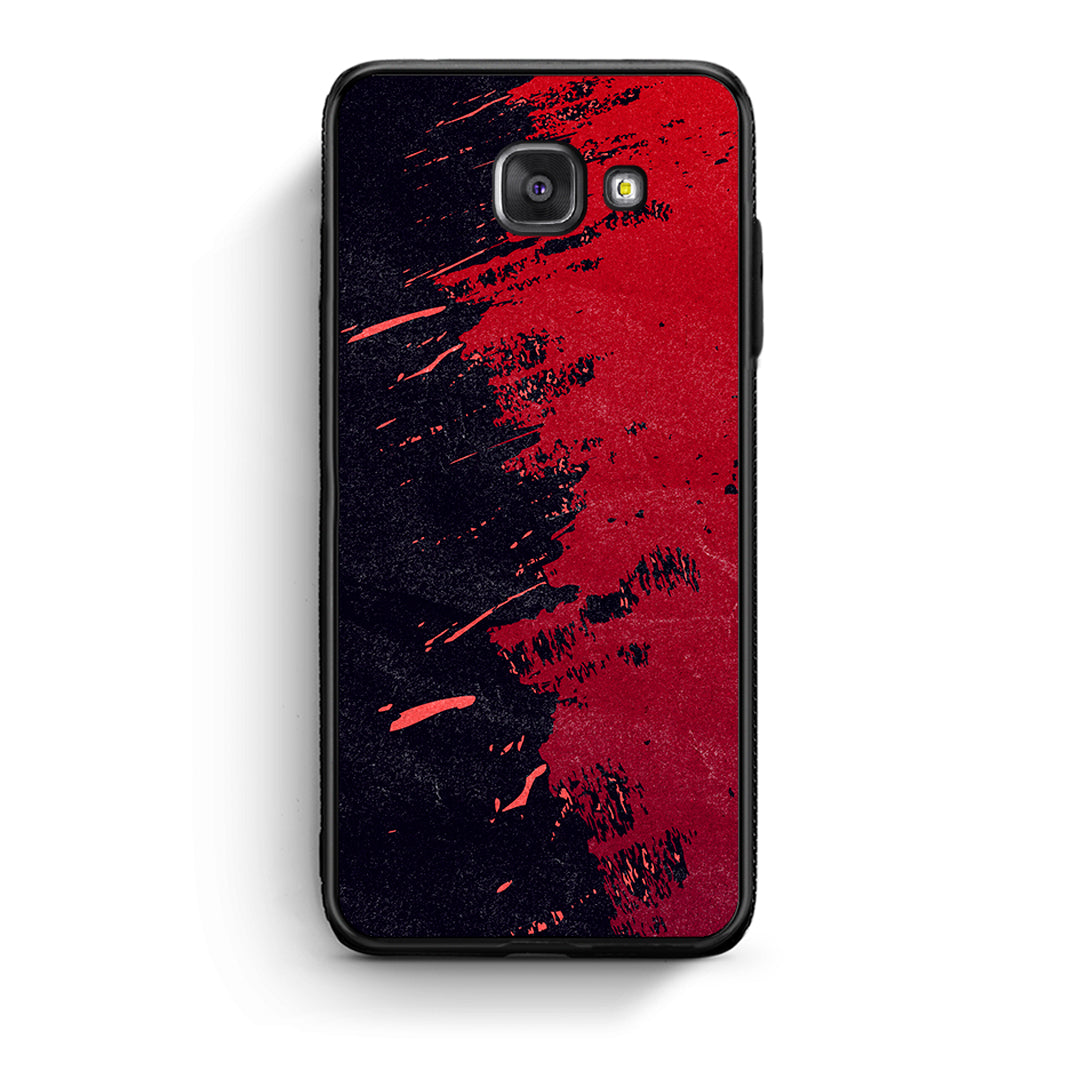 Samsung A5 2017 Red Paint Θήκη Αγίου Βαλεντίνου από τη Smartfits με σχέδιο στο πίσω μέρος και μαύρο περίβλημα | Smartphone case with colorful back and black bezels by Smartfits