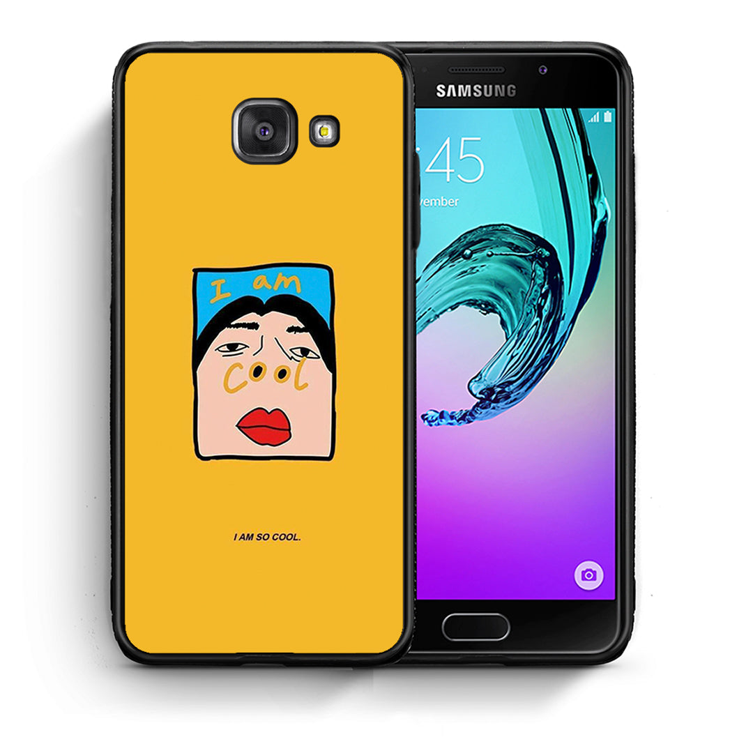 Θήκη Αγίου Βαλεντίνου Samsung A5 2017 So Cool από τη Smartfits με σχέδιο στο πίσω μέρος και μαύρο περίβλημα | Samsung A5 2017 So Cool case with colorful back and black bezels