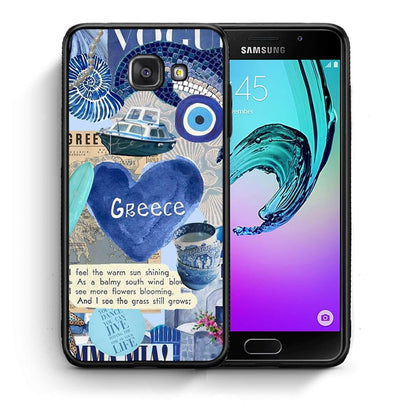 Θήκη Samsung A5 2017 Summer In Greece από τη Smartfits με σχέδιο στο πίσω μέρος και μαύρο περίβλημα | Samsung A5 2017 Summer In Greece case with colorful back and black bezels