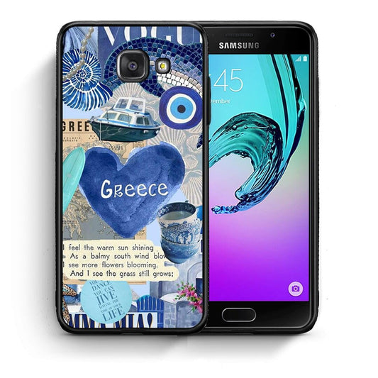 Θήκη Samsung A5 2017 Summer In Greece από τη Smartfits με σχέδιο στο πίσω μέρος και μαύρο περίβλημα | Samsung A5 2017 Summer In Greece case with colorful back and black bezels