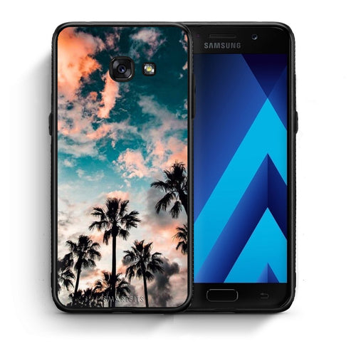 Θήκη Samsung A5 2017 Sky Summer από τη Smartfits με σχέδιο στο πίσω μέρος και μαύρο περίβλημα | Samsung A5 2017 Sky Summer case with colorful back and black bezels