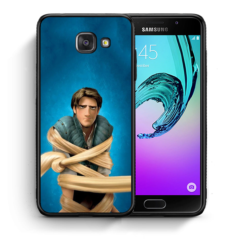 Θήκη Αγίου Βαλεντίνου Samsung A5 2017 Tangled 1 από τη Smartfits με σχέδιο στο πίσω μέρος και μαύρο περίβλημα | Samsung A5 2017 Tangled 1 case with colorful back and black bezels