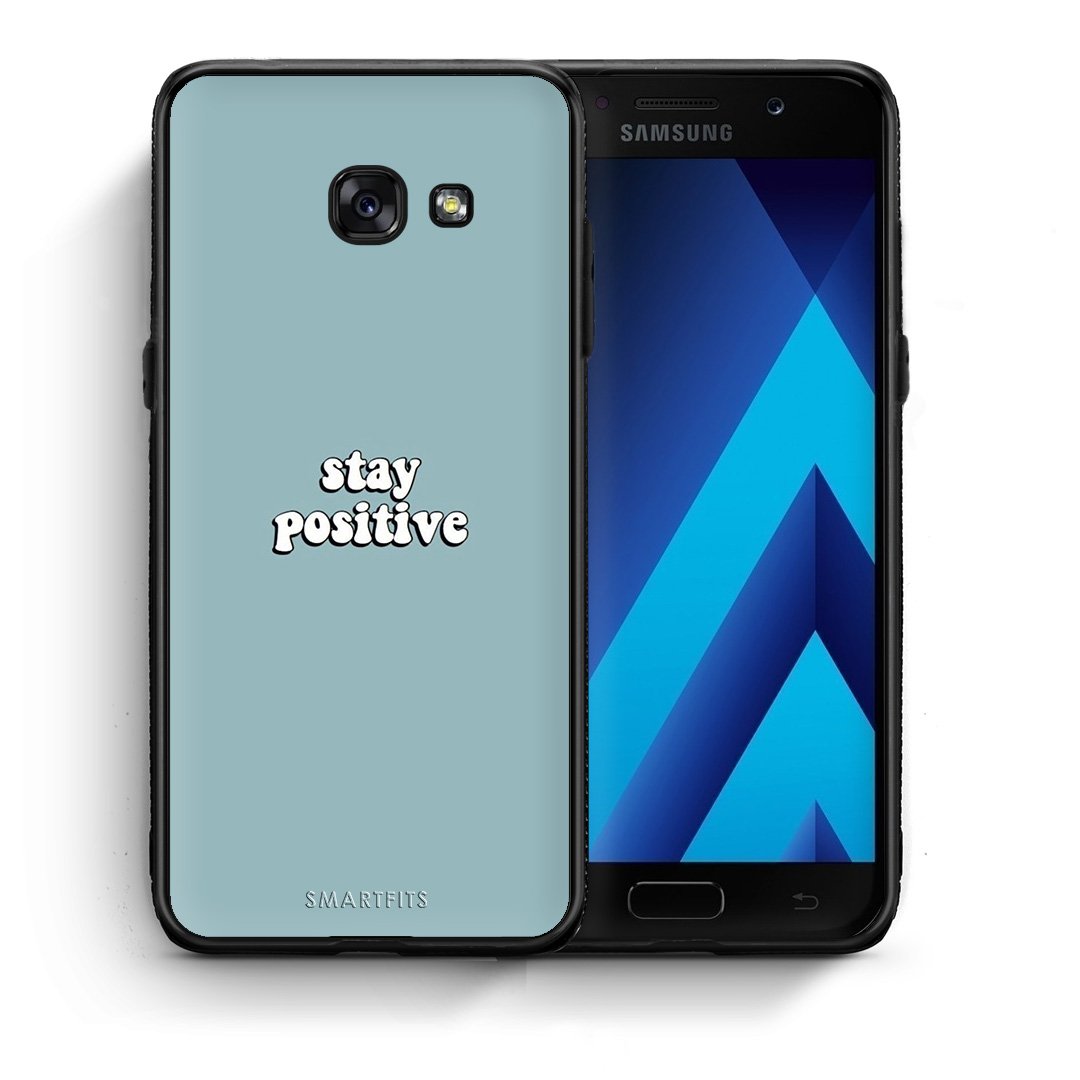 Θήκη Samsung A5 2017 Positive Text από τη Smartfits με σχέδιο στο πίσω μέρος και μαύρο περίβλημα | Samsung A5 2017 Positive Text case with colorful back and black bezels