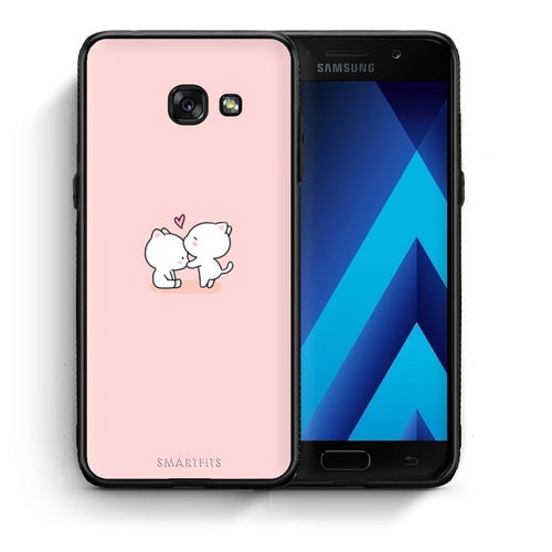 Θήκη Samsung A5 2017 Love Valentine από τη Smartfits με σχέδιο στο πίσω μέρος και μαύρο περίβλημα | Samsung A5 2017 Love Valentine case with colorful back and black bezels