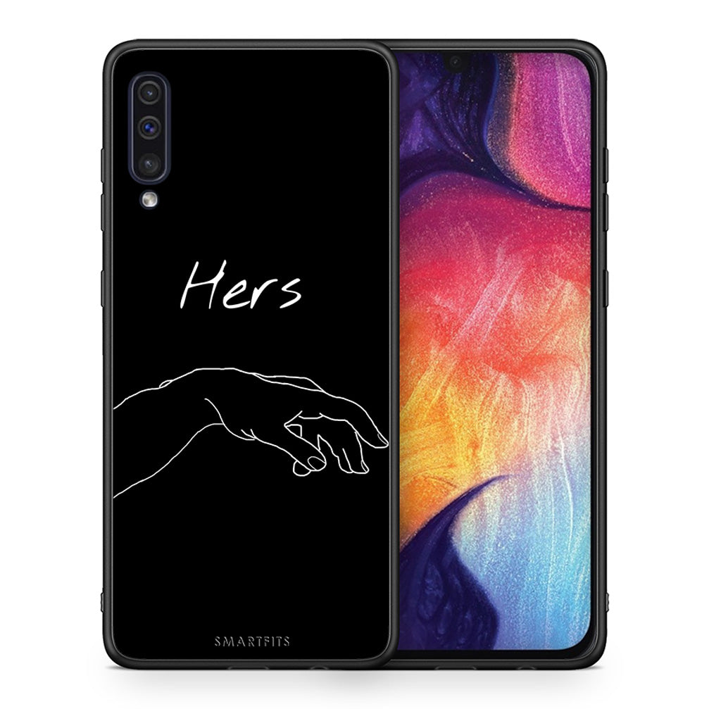 Θήκη Αγίου Βαλεντίνου Samsung A50 / A30s Aeshetic Love 1 από τη Smartfits με σχέδιο στο πίσω μέρος και μαύρο περίβλημα | Samsung A50 / A30s Aeshetic Love 1 case with colorful back and black bezels