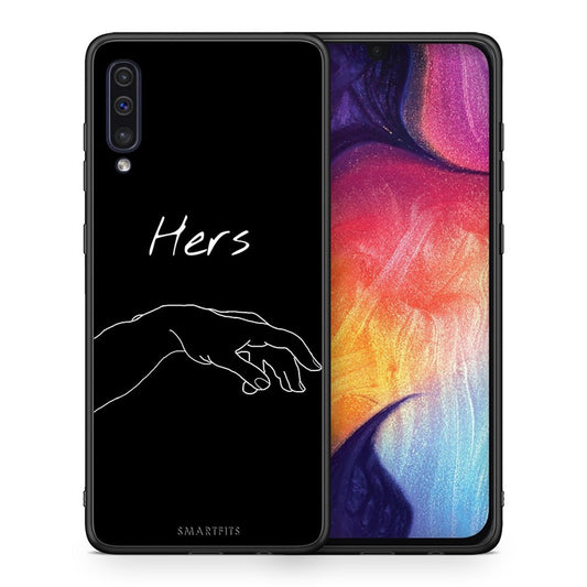 Θήκη Αγίου Βαλεντίνου Samsung A50 / A30s Aeshetic Love 1 από τη Smartfits με σχέδιο στο πίσω μέρος και μαύρο περίβλημα | Samsung A50 / A30s Aeshetic Love 1 case with colorful back and black bezels