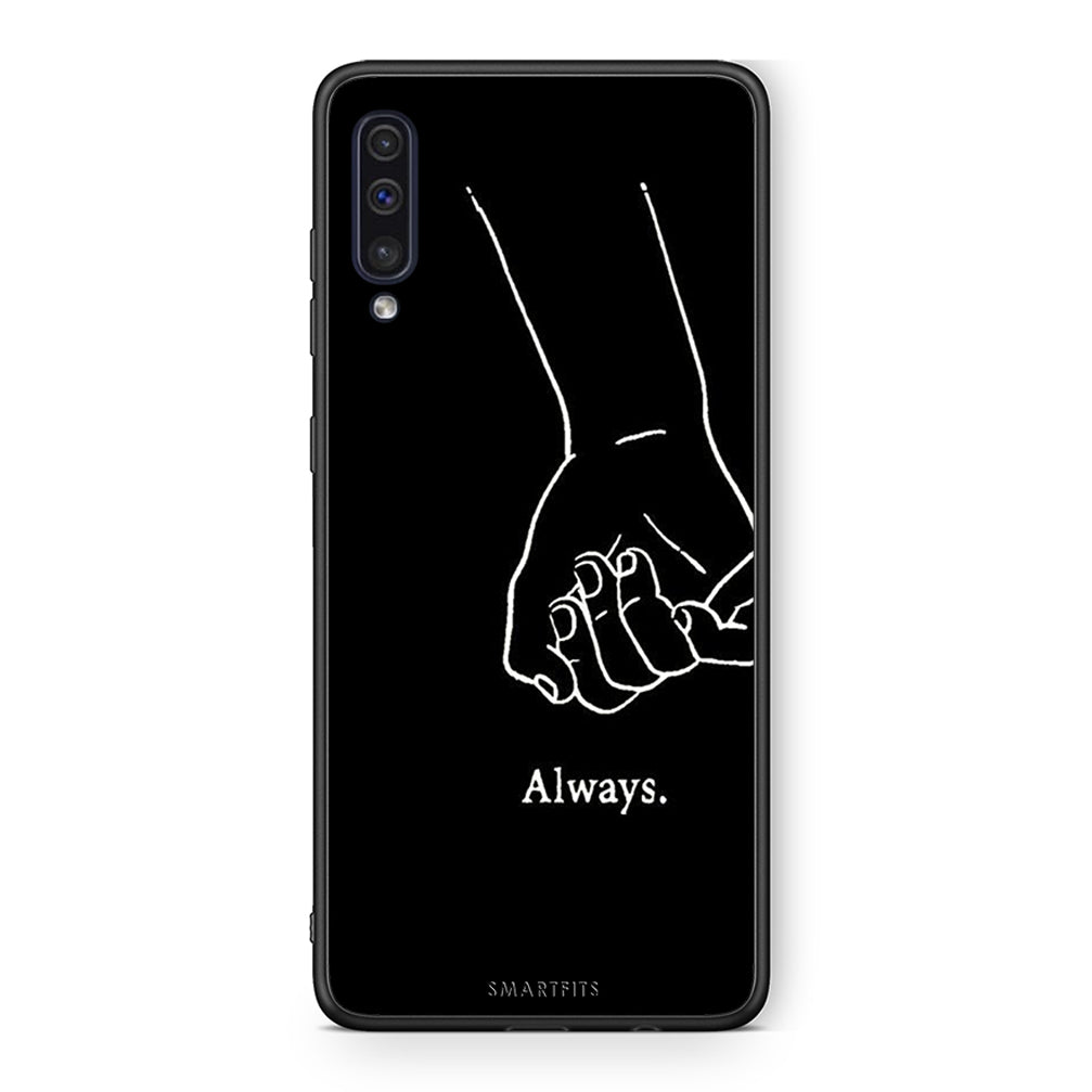 samsung a50 Always & Forever 1 Θήκη Αγίου Βαλεντίνου από τη Smartfits με σχέδιο στο πίσω μέρος και μαύρο περίβλημα | Smartphone case with colorful back and black bezels by Smartfits