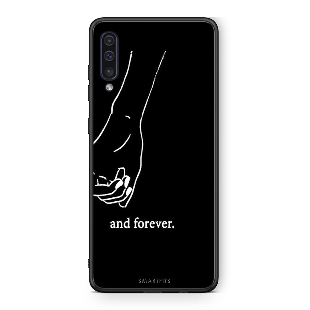 samsung a50 Always & Forever 2 Θήκη Αγίου Βαλεντίνου από τη Smartfits με σχέδιο στο πίσω μέρος και μαύρο περίβλημα | Smartphone case with colorful back and black bezels by Smartfits