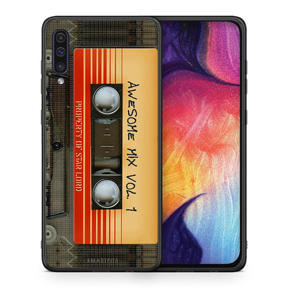 Θήκη Samsung A50/A30s Awesome Mix από τη Smartfits με σχέδιο στο πίσω μέρος και μαύρο περίβλημα | Samsung A50/A30s Awesome Mix case with colorful back and black bezels